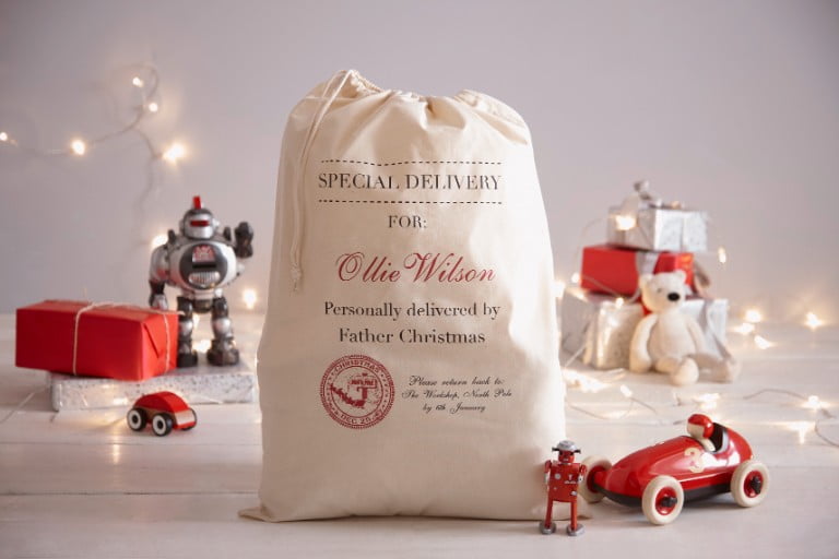 Personalised Christmas Santa Sack