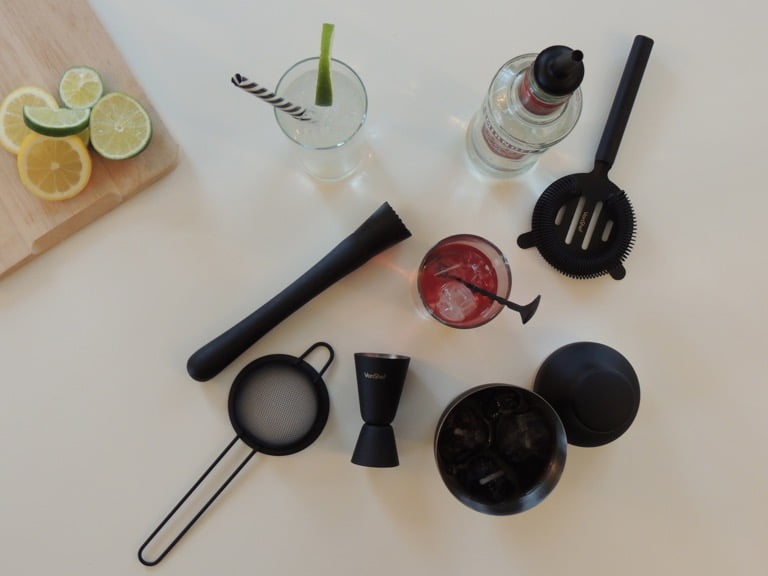 VonShef Matte Black Cocktail Set