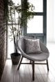 House of Fraser Palm bucket chair grey