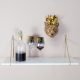 AUDENZA White Marble Shelf with brackets