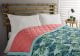 Aldi Summer tropics bed spread light green palm leaves