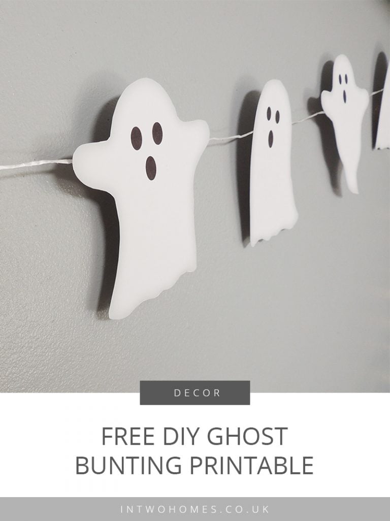 DIY Ghost Bunting - Free Printable | DIY Halloween Decorations