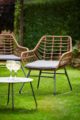 Modern outdoor rattan lounge set