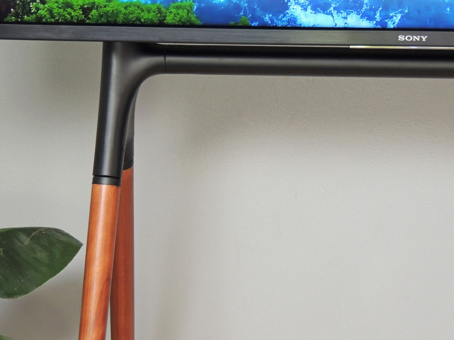 Minimalist TV Stand Review Stylish Easel TV Stand In Two Homes