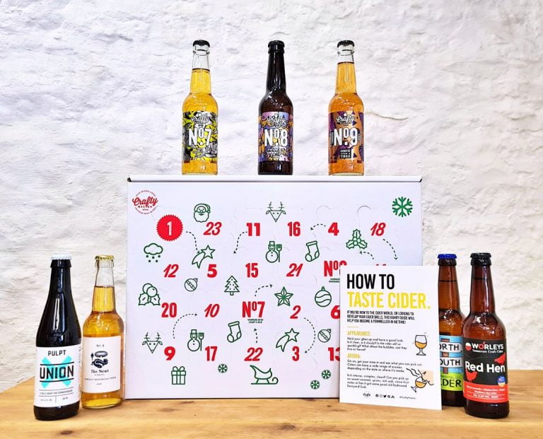 Advent calendar filled with cider by Crafty Nectar