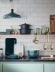 Another Eden Cookware in Light Green Kitchen by Habitat