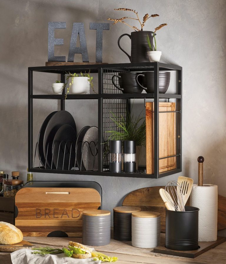 Black Kitchen Shelving Unit by Next