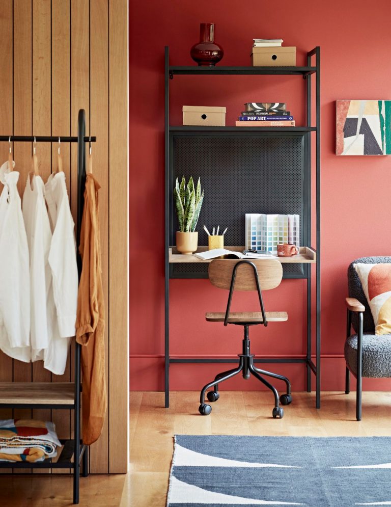 Industrial Turner Desk and Old School Vintage Chair by Habitat