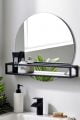 Round Mirror with Black Shelf by Next