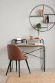 Wooden Table with Black Legs and Shelf by Next
