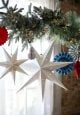White hanging Christmas star
