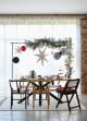 Christmas dining table with decorations