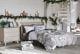 Modern bright white festive bedroom