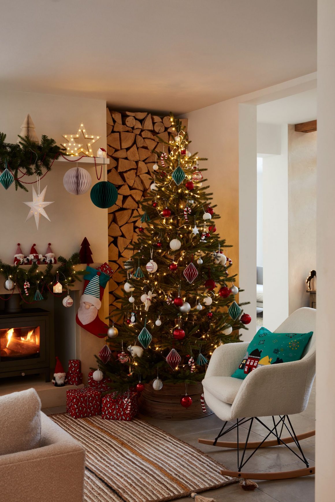 Dunelm's Christmas Collections and Decorations 2022 In Two Homes