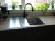 Minimalist stainless steel sink