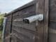Baseus S1 Lite Outdoor Camera fixed to a fence post.