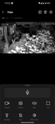 Baseus S1 Lite Outdoor Camera view from the camera in the nighttime.